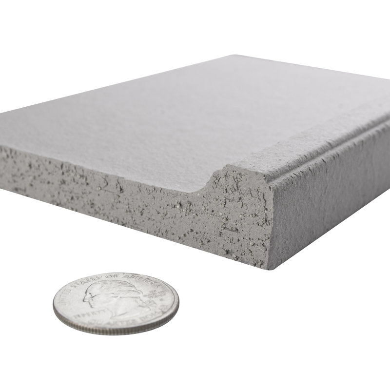 Merola Tile Quarry 4" X 6" Ceramic Cove Base Tile Trim in Gray Wayfair